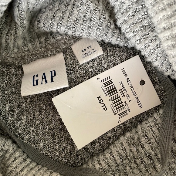 GAP Grey Sweater Knit Dress with Turtle Neck - Picture 4 of 4
